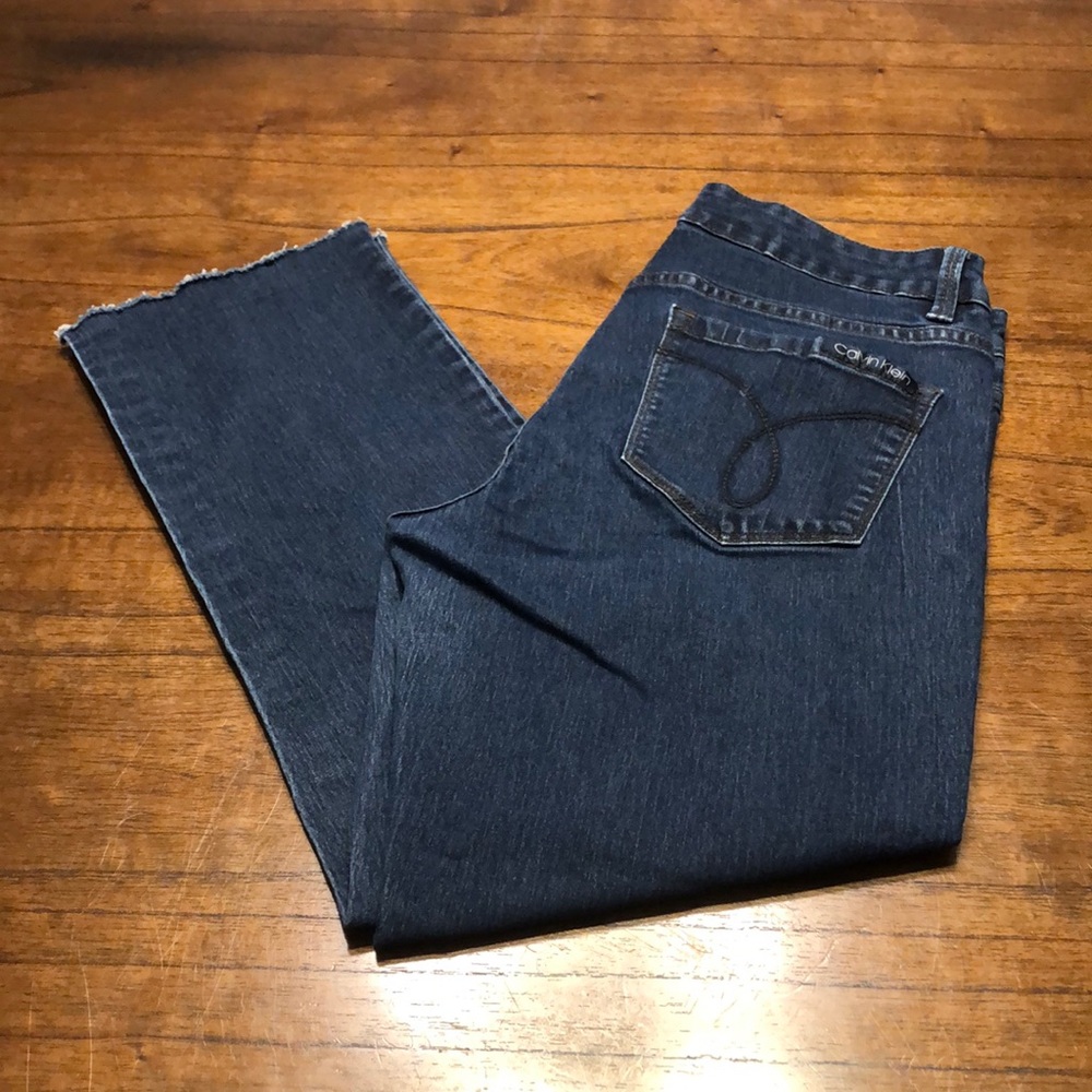 Calvin Klein Jeans Straight Leg Dark Blue Denim